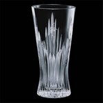Cromwell Crystal Engraved Vase 8 in