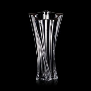 Manzini Waisted Vase - 11 in. Crystalline 