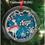 Glass Ornaments with Full Color Digital Imprint 