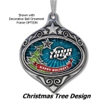 Bling Glitter Fill Ornaments - Christmas Tree