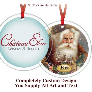 Glass Ornaments with Full Color Digital Imprint 