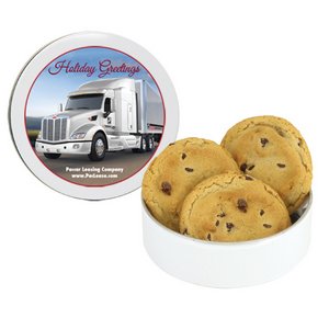 Gourmet Chocolate Chip Cookies in Petite Tin (3 EA.) 