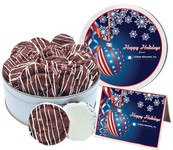 Dreamy Drizzle Chocolate Double Chip Cookies (16 in Regular Tin)