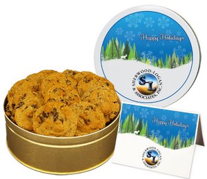 Oatmeal Raisin Cookies In Regular Size Gift Tin 