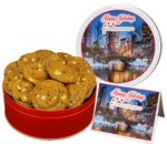 White Chocolate Cranberry Cookies In Large Gift Tin