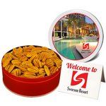 Southern Mammoth Pecan Halves Nut Gift in Regular Size Gift Tin