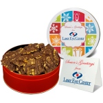 Chocolate Drizzled Peanut Brittle in Regular Gift Tin