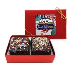 Chocolate Chip Fudge gourmet Brownies in Gift Box (2)