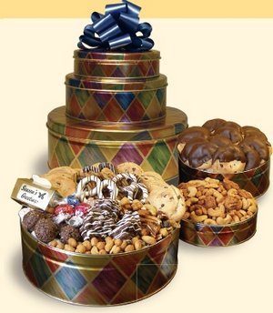 Triple Delight Gift Basket Tower 
