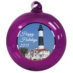 Hand Blown Glass Christmas Ornaments - Full Color Design