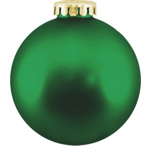 Christmas Ball Ornaments Shatterproof Plastic-  Green Ornaments 