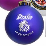 Customized Glass Christmas Ornaments - Blue Ornament