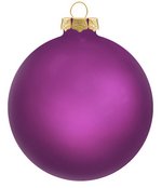 Customized Glass Christmas Ornaments -Purple