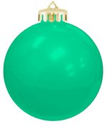 USA Shatterproof Christmas Ball Ornaments - Aqua