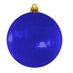 USA Made Christmas Ornament Flat Shatterproof - Translucent Blue