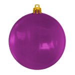 USA Made Christmas Ornament Flat Shatterproof- Translucent Purple