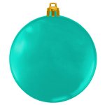 USA Made Custom Christmas Ornaments - Flat Shatterproof - Aqua