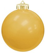 USA Shatterproof Christmas Ball Ornaments - Gold