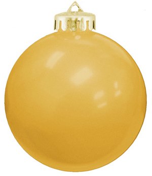 USA Shatterproof Christmas Ball Ornaments - Gold 