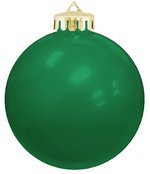 USA Shatterproof Christmas Ball Ornaments -Green
