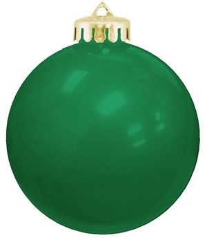 USA Shatterproof Christmas Ball Ornaments -Green 