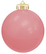 USA Shatterproof Christmas Ball Ornaments - Pink