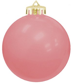 USA Shatterproof Christmas Ball Ornaments - Pink 