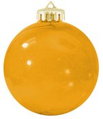 USA Shatterproof Christmas Ball Ornaments - Translucent Gold