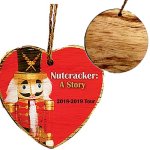 Rustic Wooden round Ornament - Full Color Direct Imprint