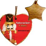 Rustic Wooden Star Shape Ornament - Full Color Direct Imprint