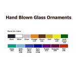 Hand Blown Glass Christmas Ornaments - Full Color Design 