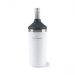 Aviana Chateau Double Wall Stainless Wine Bottle White Opaque Gl