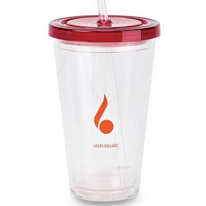Splash Double Wall Tritan Travel Cup - 18 Oz. Red 