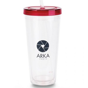 Splash XL Double Wall Tritan Travel Cup - 24 Oz. Red 