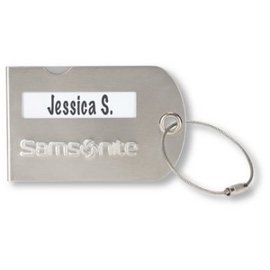 Samsonite Luggage Tag Silver 