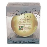 Custom Christmas Ornaments - Light-Up Glass Ornament 