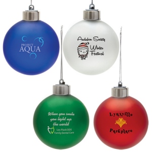 LED Christmas Ornaments - Light-Up Shatter Resistant Ornament 