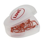 Heart Shaped Paper Clips & Case