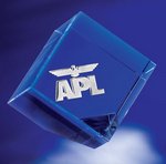 Plaza Optic Crystal Paperweight