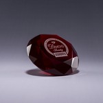Diamond Paperweight -Red
