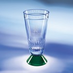 Expressions Award Vase - Green Glass Base - Med