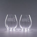 Riedel Engraved Stemless Red Wine Glasses  - Traveler 20oz.