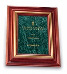 Marble Plaque with Solid Cherry Wood Frame