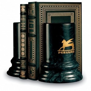 Black Marble Colonnade Bookends 