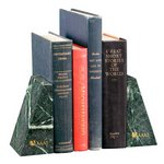 Verde Marble Bookends