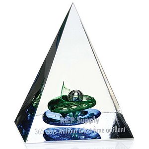 Pyramid of Success Art Glass Award 