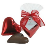 Solid Milk Chocolate Heart (Foil Wrapped) 2 oz.