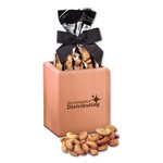 Hardwood Pen & Pencil Cup with Extra Fancy Jumbo Cashews