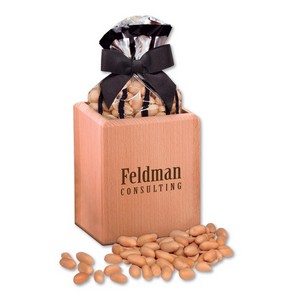 Hardwood Pen & Pencil Cup with Choice Virginia Peanuts 