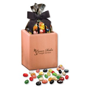 Hardwood Pencil Cup Gift Box with Jelly Belly 